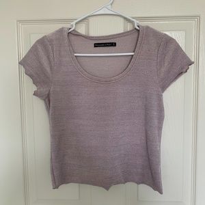 Purple Glittery Crop Top